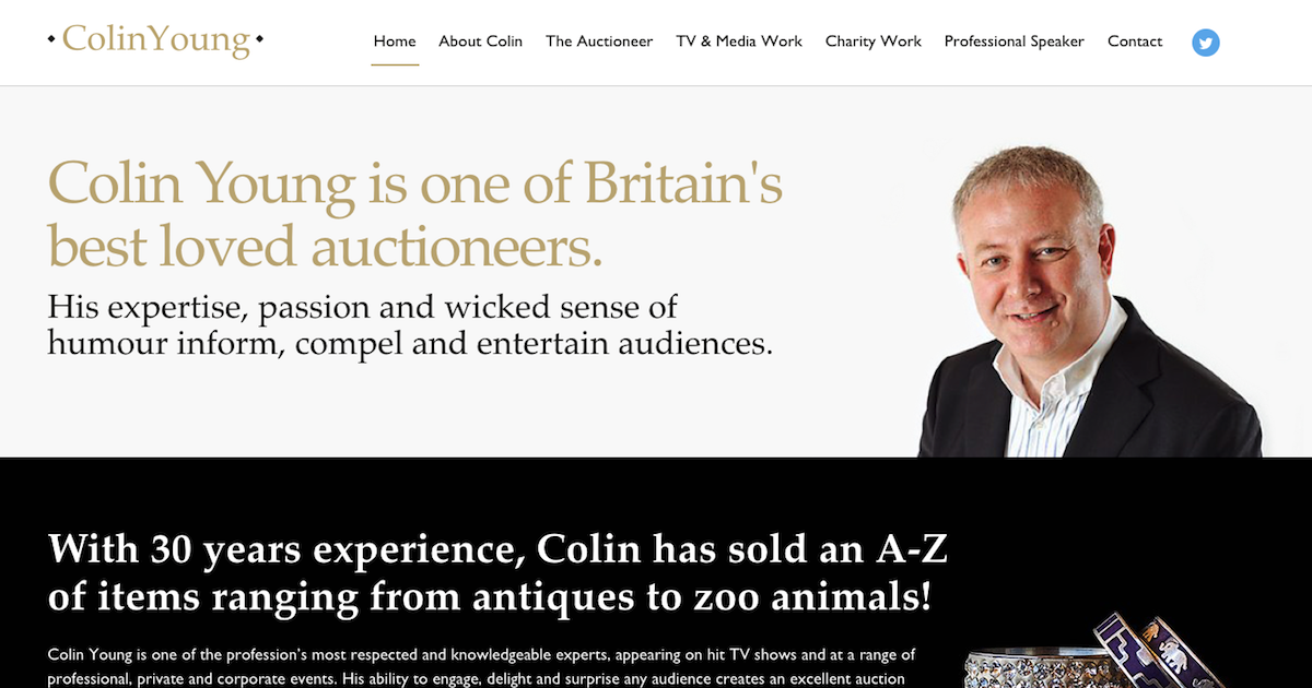 Colin Young, Auctioneer
